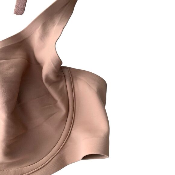 Soma Womens Tan Essentials Unlined Scoop Balconette Bra 40C Comfort Lounge - Picture 3 of 8